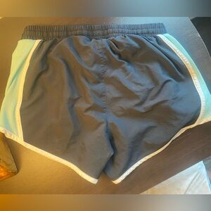Under Armour Black and Light Blue Athletic Shorts